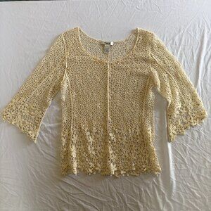 Long Sleeve Crochet Shirt